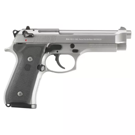 Pistolet Beretta 92FS INOX ITALY GG (okładziny gumowe) kal.9x19, zdjęcie 1 z 6