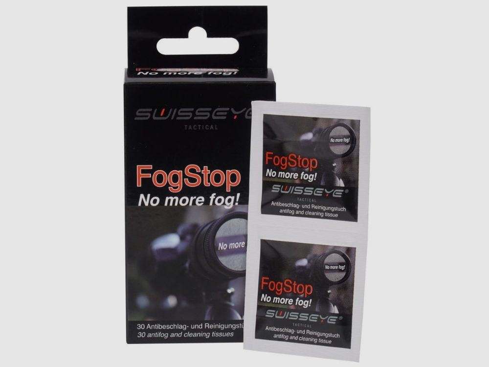 SwissEye FogStop Salviette per la pulizia anti-appannamento (30 pezzi)