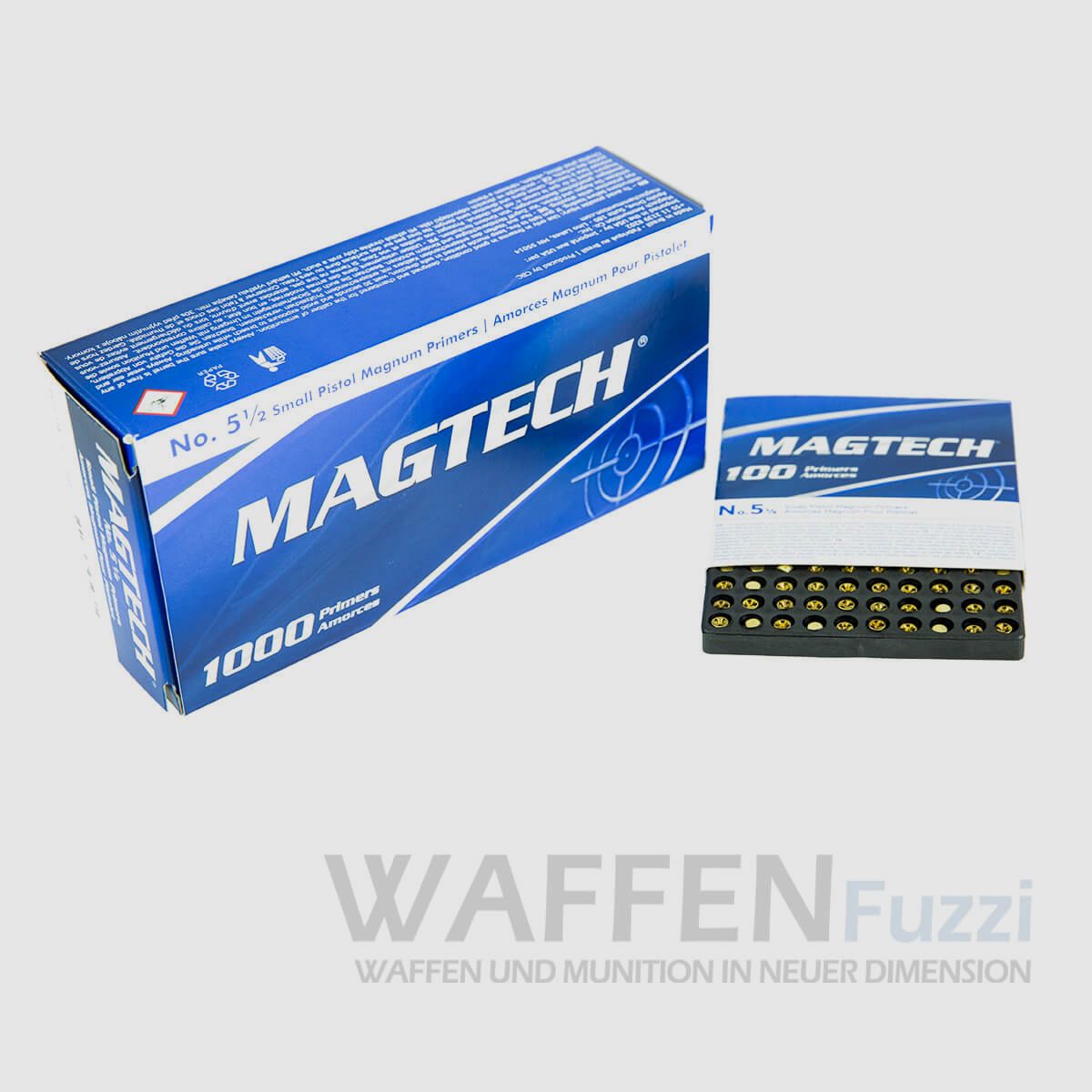 Magtech Zündhütchen 1 1/2 Small Pistol & Revolver 1000 STK