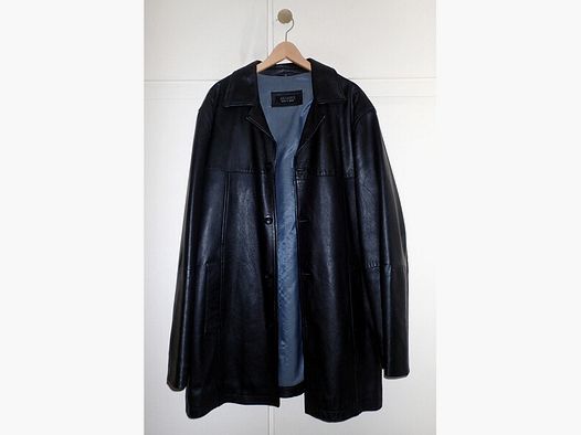 Herren Lederjacke/Kurzmantel, HALLHUBER, echtes Leder, Gr. L, neu!