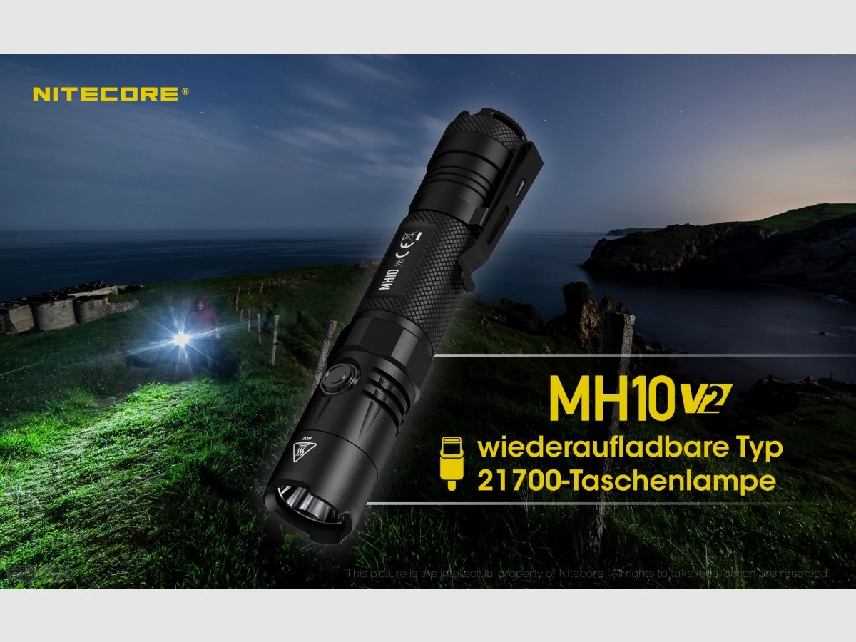 Nitecore MH10V2 Taschenlampe MH10 V2 1200 Lumen