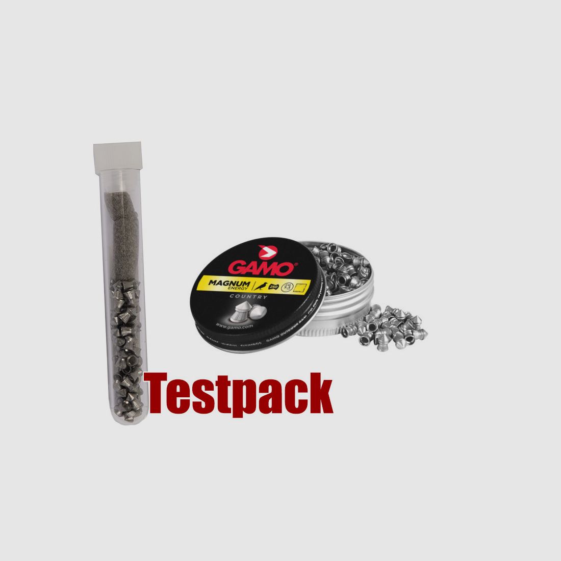 Testpack Spitzkopf Diabolos Gamo Magnum Country Kaliber 5,5 mm 1,0 g gerifflet 20 StĂĽck