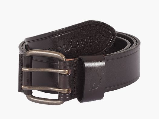 Cintura in pelle Woodline marrone - 115 cm