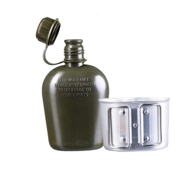 Manierka Mil-Tec US 1QT MilSpec - Zielona z kubkiem i pokrowcem - 14506001, zdjęcie 5 z 6