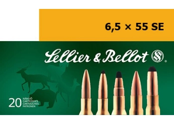 Amunicja kulowa 6,5x55 SE SP 9g S&B