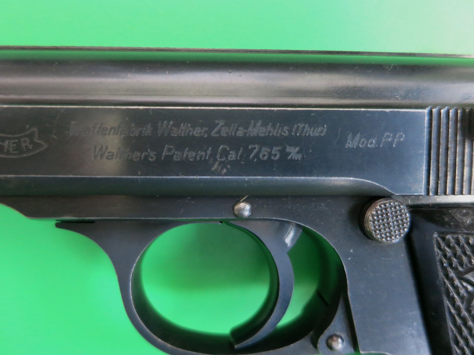 Pistolet semi-automatique, Walther PP, cal. 7,65 mm Br., Waffenfabrik Walther, Zella-Mehlis (Thür.) Mod.PP, 1929-30       #14