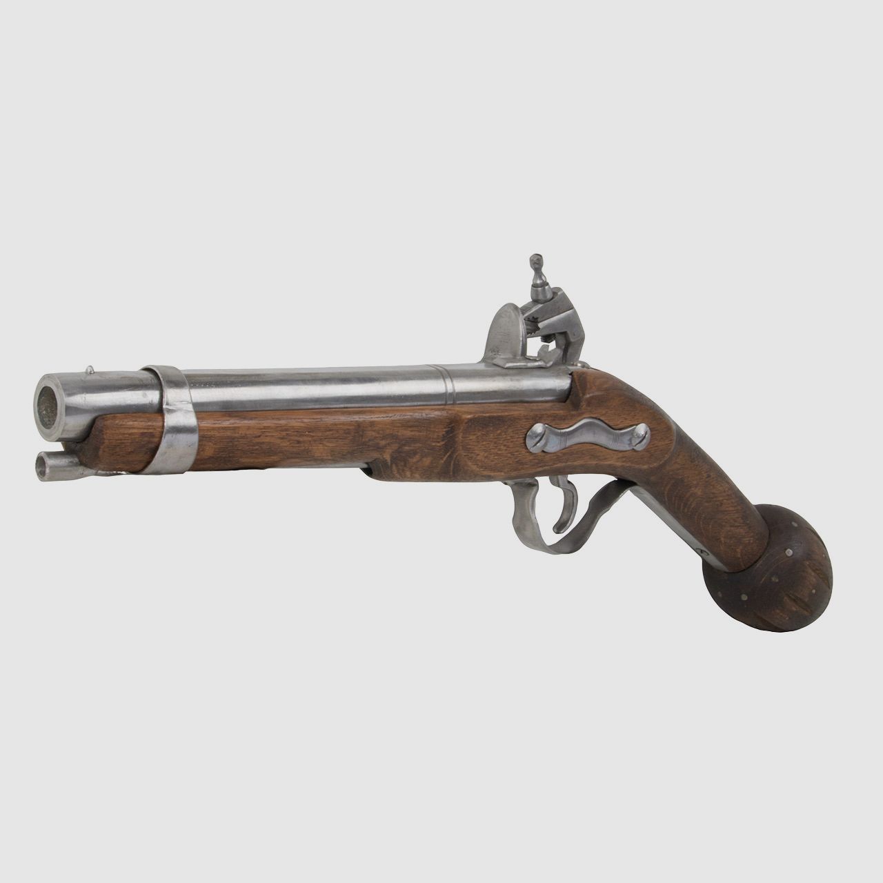EinzelstĂĽck handgefertigte Deko Steinschloss Vorderladerpistole LĂ¤nge 48 cm