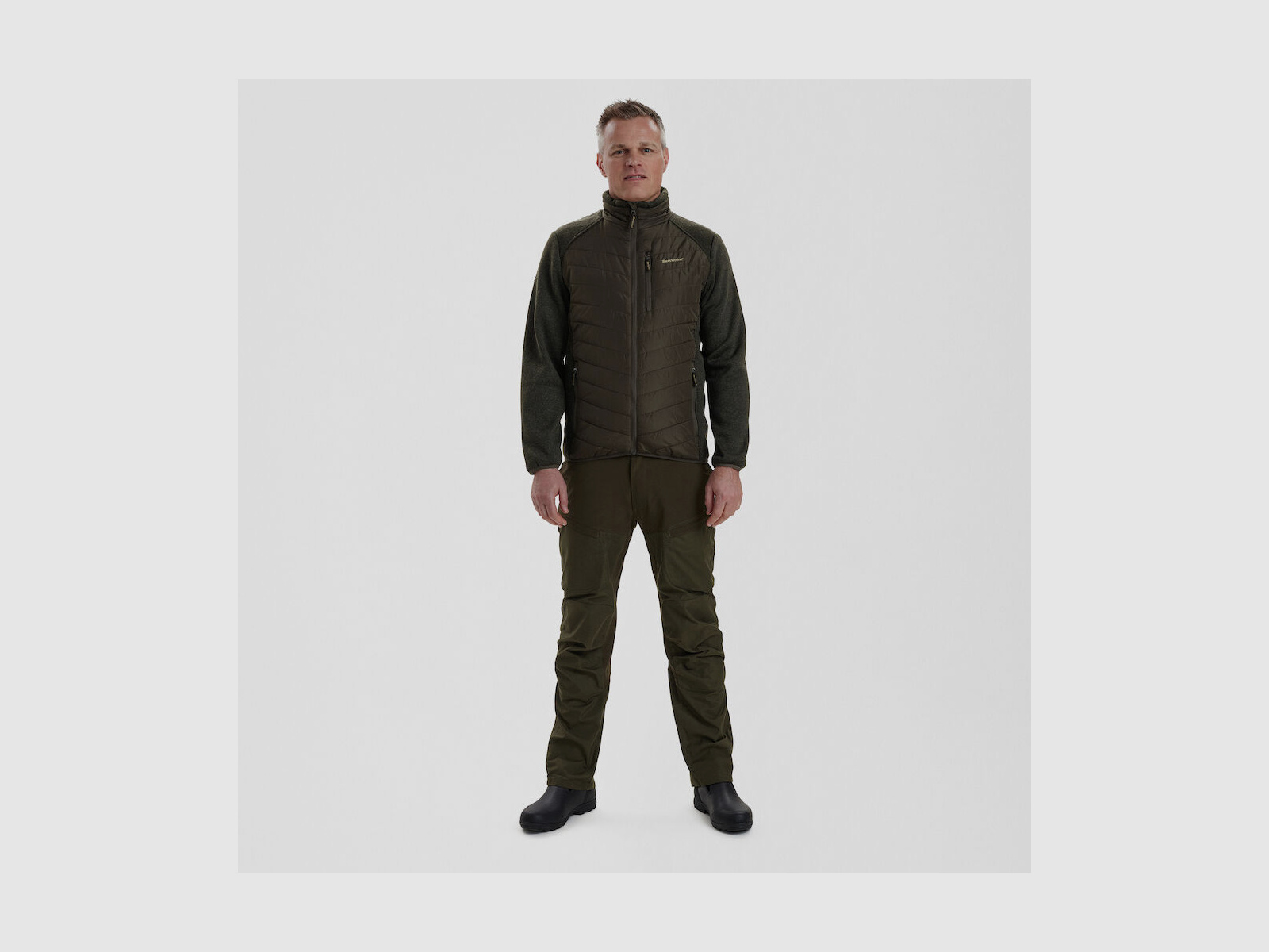 DEERHUNTER Moor Jacke wattiert mit Strick Timber