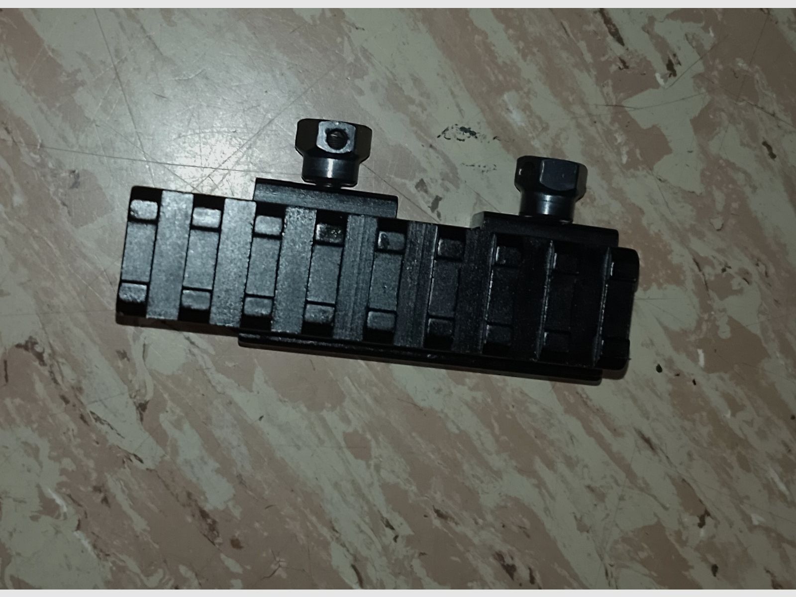 21mm Rail Picatinny Raiser erhöhung Montage Schiene 25mm hoch 80mm lang 