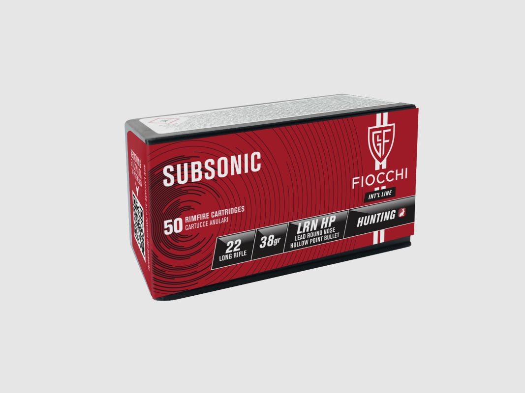 Patronen FIOCCHI SUBSONIC LRN HP