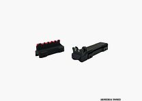 LPA SIGHT – BSS19 JUEGO DE MIRAS AJUSTABLES EN FIBRA ÓPTICA PARA RIFLES 6,7,8 mm