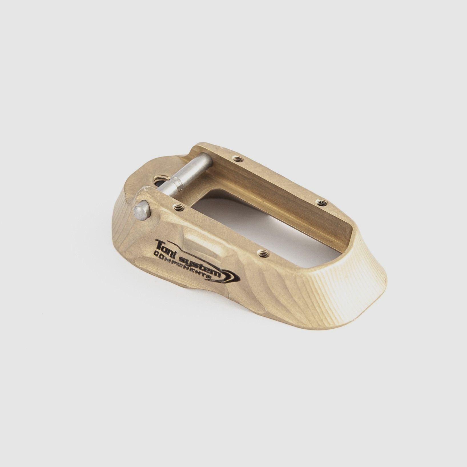 Magwell en laiton pour poignées Vibram pour 1911 - TONI SYSTEM/Brass magwell for Vibram grips for 1911 * CODE ARTICLE MOV1911-BR
