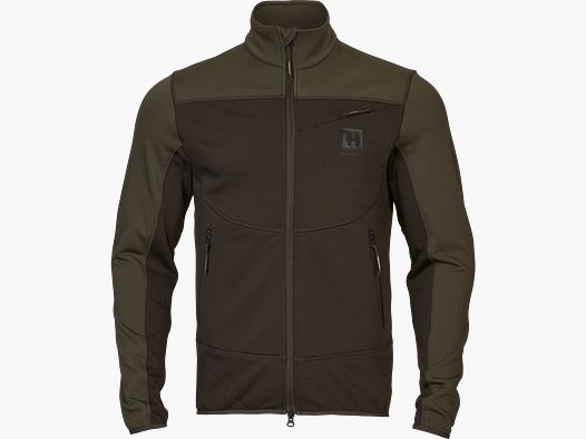 Härkila Olaf Fleece Jacket Hombres Shadow Brown/Forest Night, L