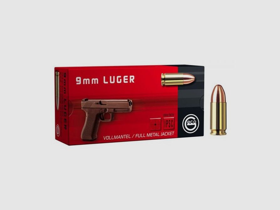 GECO 9 MM LUGER BLINDÉE ROUND NOSE 124gr