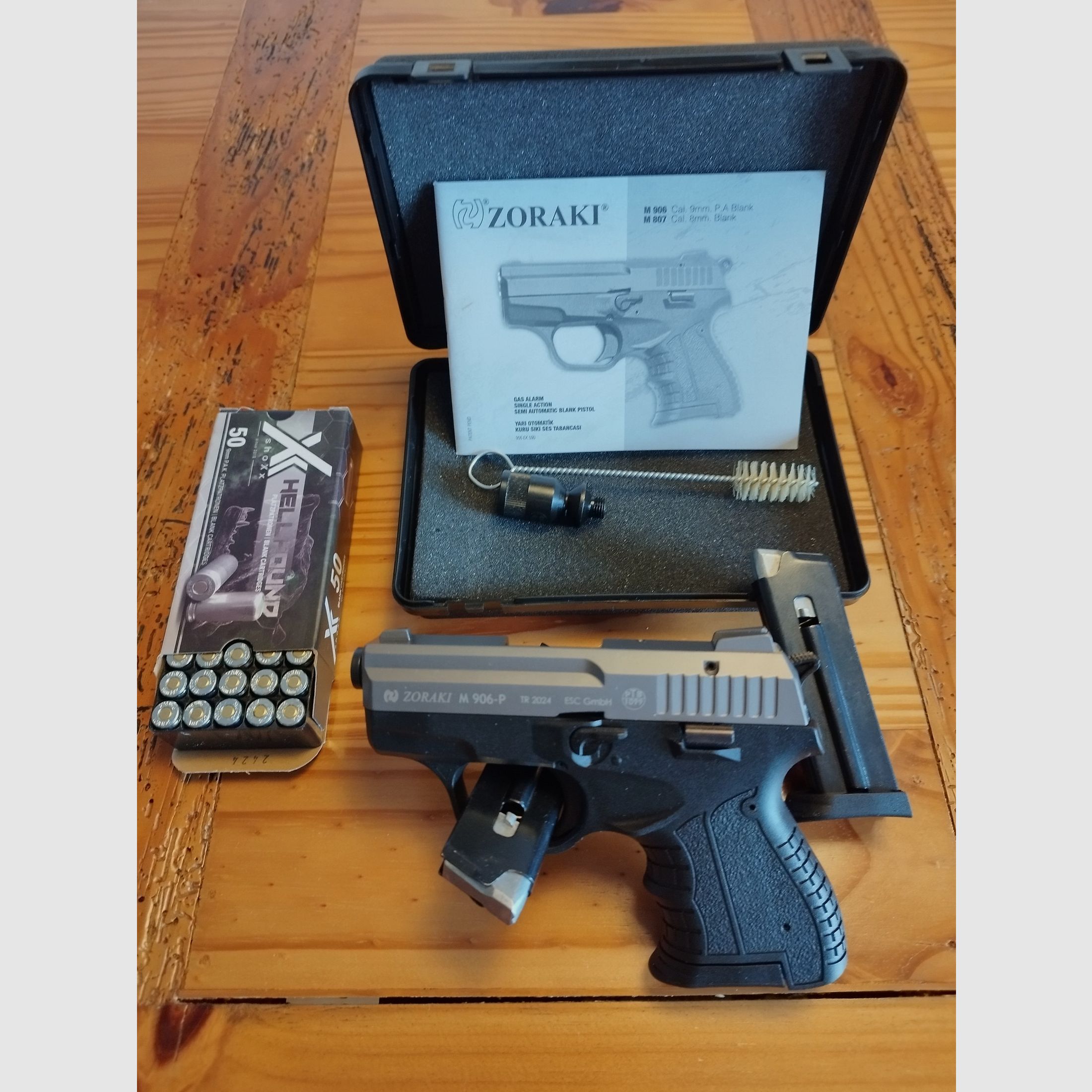 Zoraki 906 Schreckschuss Pistole 9mm Titan-Optik  Defense Set !!Neuware!!