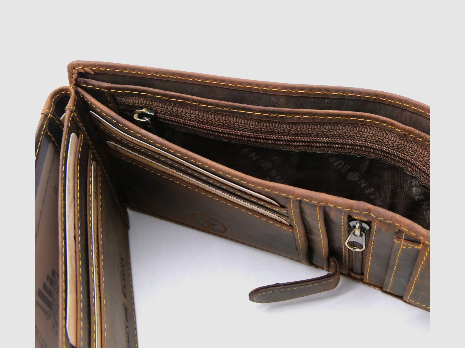 Greenburry 1796-25 Vintage Collection Leder Geldbörse Portemonnaie Save RFID