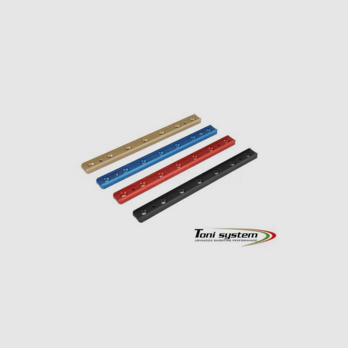 TONI SYSTEM ADCM6N Picatinny-Adapter - Länge 170mm, Abstand - 25mm, Farbe: Orange, Bild 1 von 3