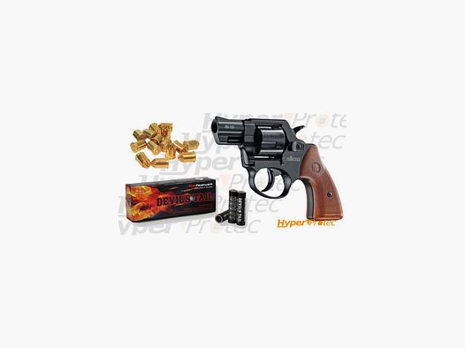 Pack Revolver à blanc Röhm RG 59 - cal 9mm avec munitions et fusées