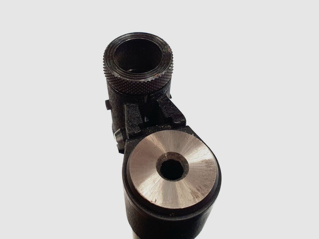 Walther single-shot rifle, Walther KK match rifle in caliber .22 LR with diopter, iris aperture, ring sight