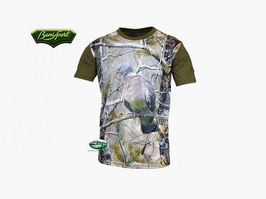 BENISPORT T-SHIRT Druck Taube 3D
