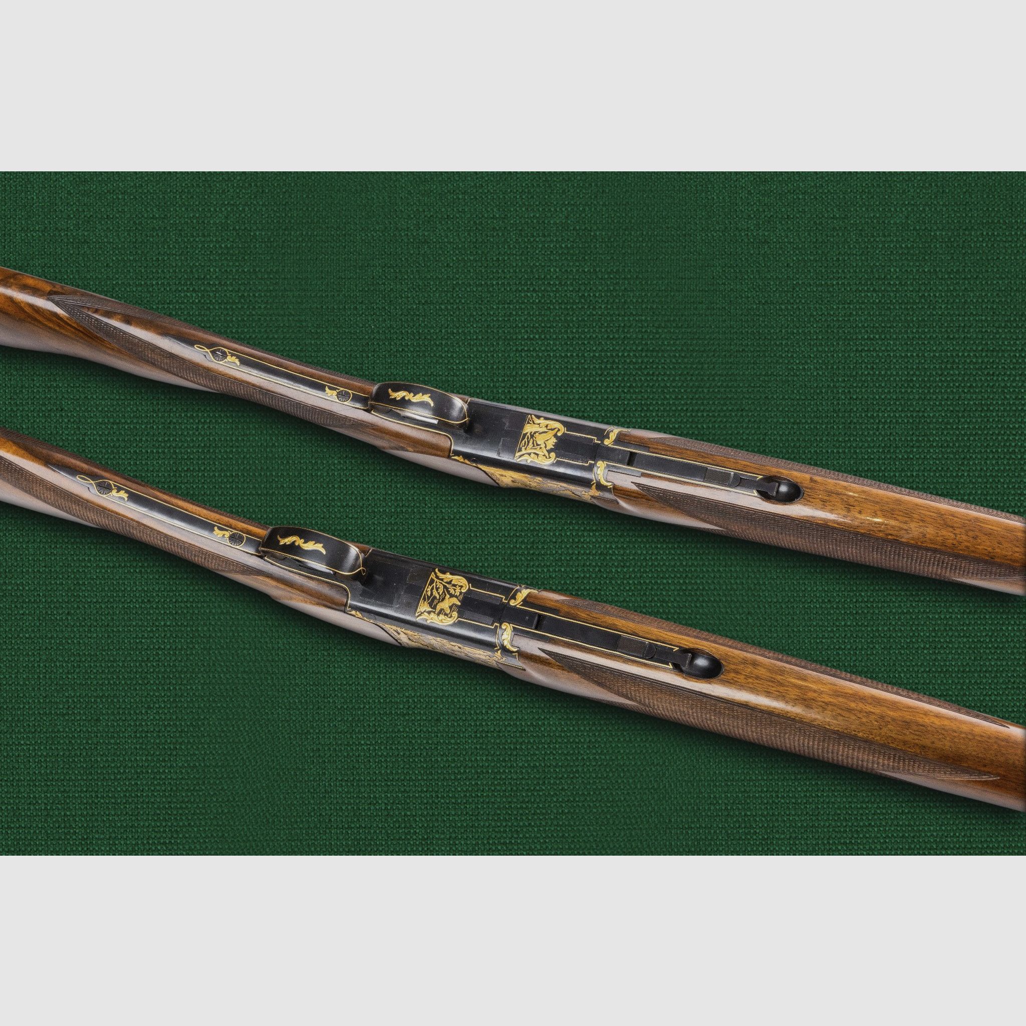 2 Browning B25 / FCS 25 Luxus-Flinten – Goldgravur – Sammlerzustand – Zertifikat