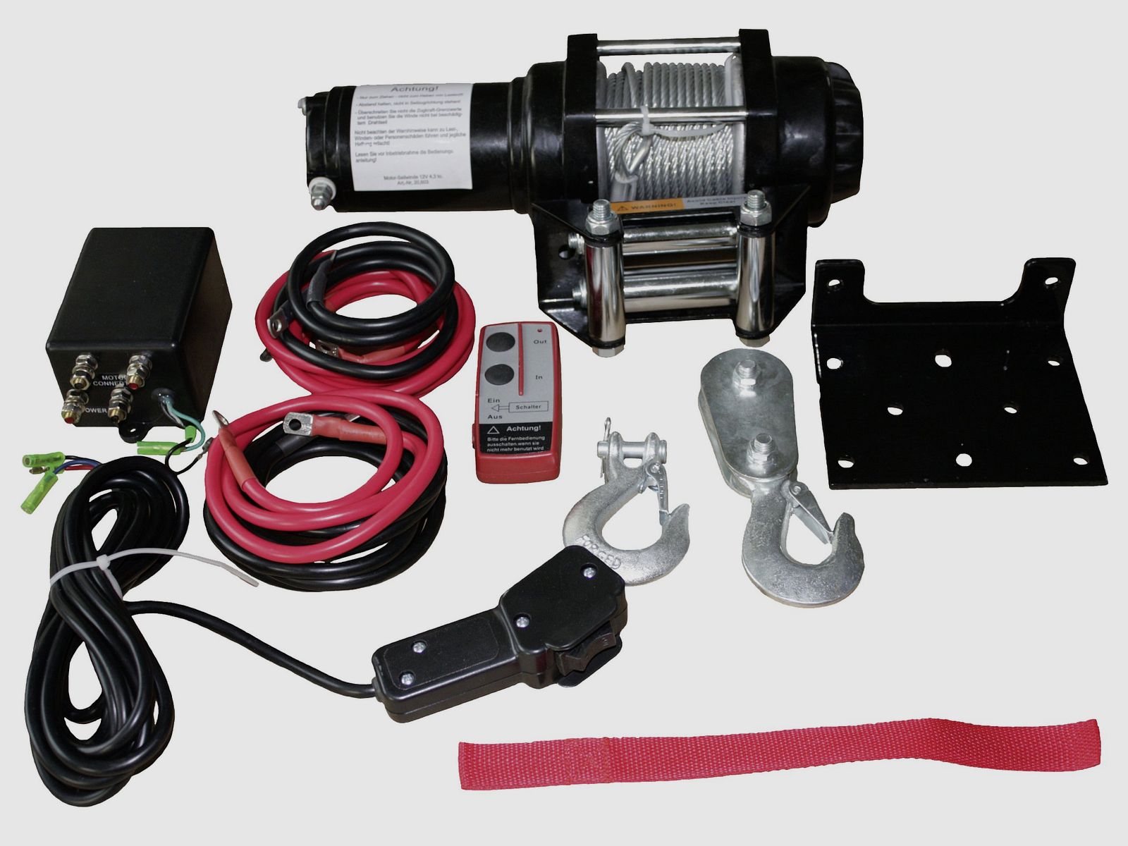 Radio winch - incl. deflection pulley