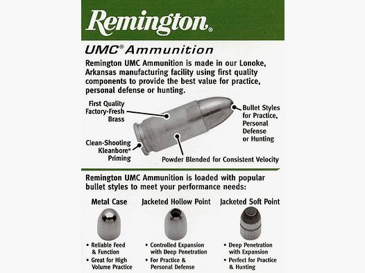 UMC (Remington) 147grs Pełnopłaszczowy Subsoniczny