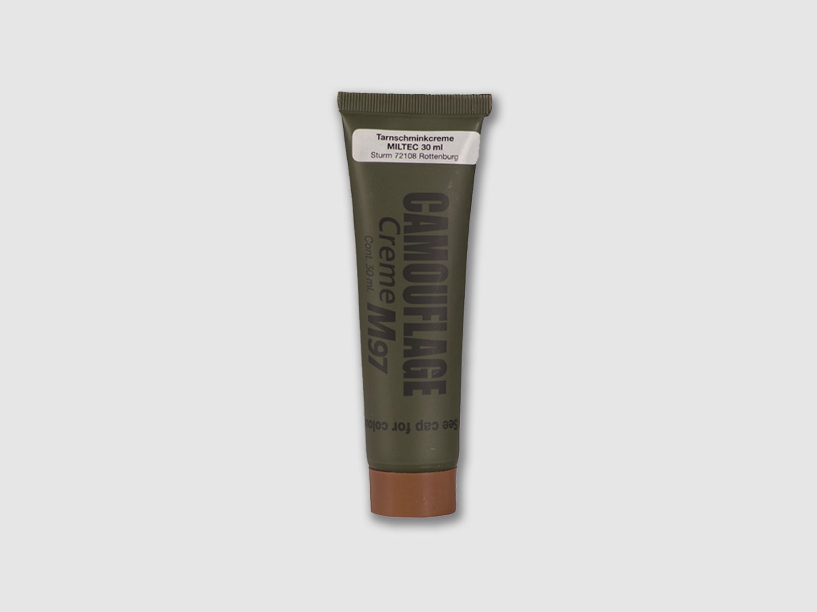 MILTEC Crema de camuflaje marrón tubo de 30 g.