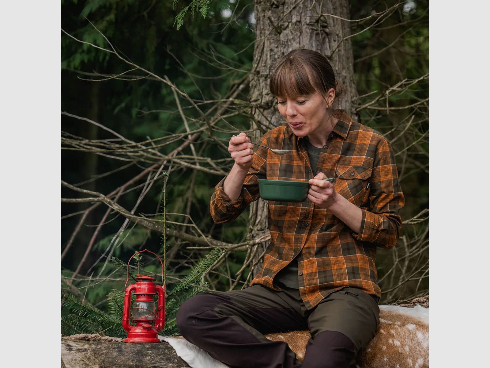 Seeland dameshemd Skye (Grizzly Brown/Terracotta Check), afbeelding 3 van 3