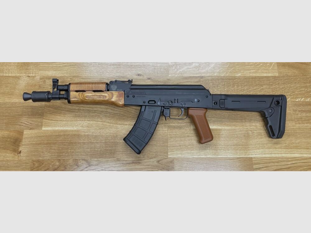 mit Magpul Klappschaft WBP Mini Jack - halbautom. Pistole 7,62x39 mit Magpul Zhukov-S Klappschaft - Made in Poland - System AKM AK47 AK74 Mini Jack