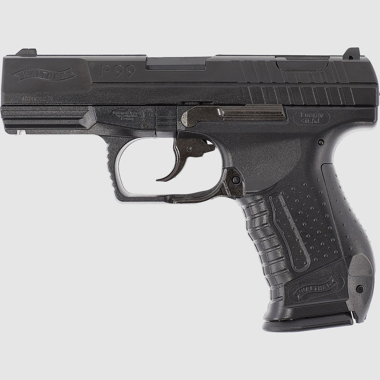 Walther P99, < 0.5 J, spring pressure