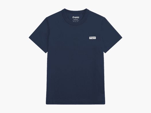 Bergans Logo T-shirt in Cotone Donna Blu Navy M