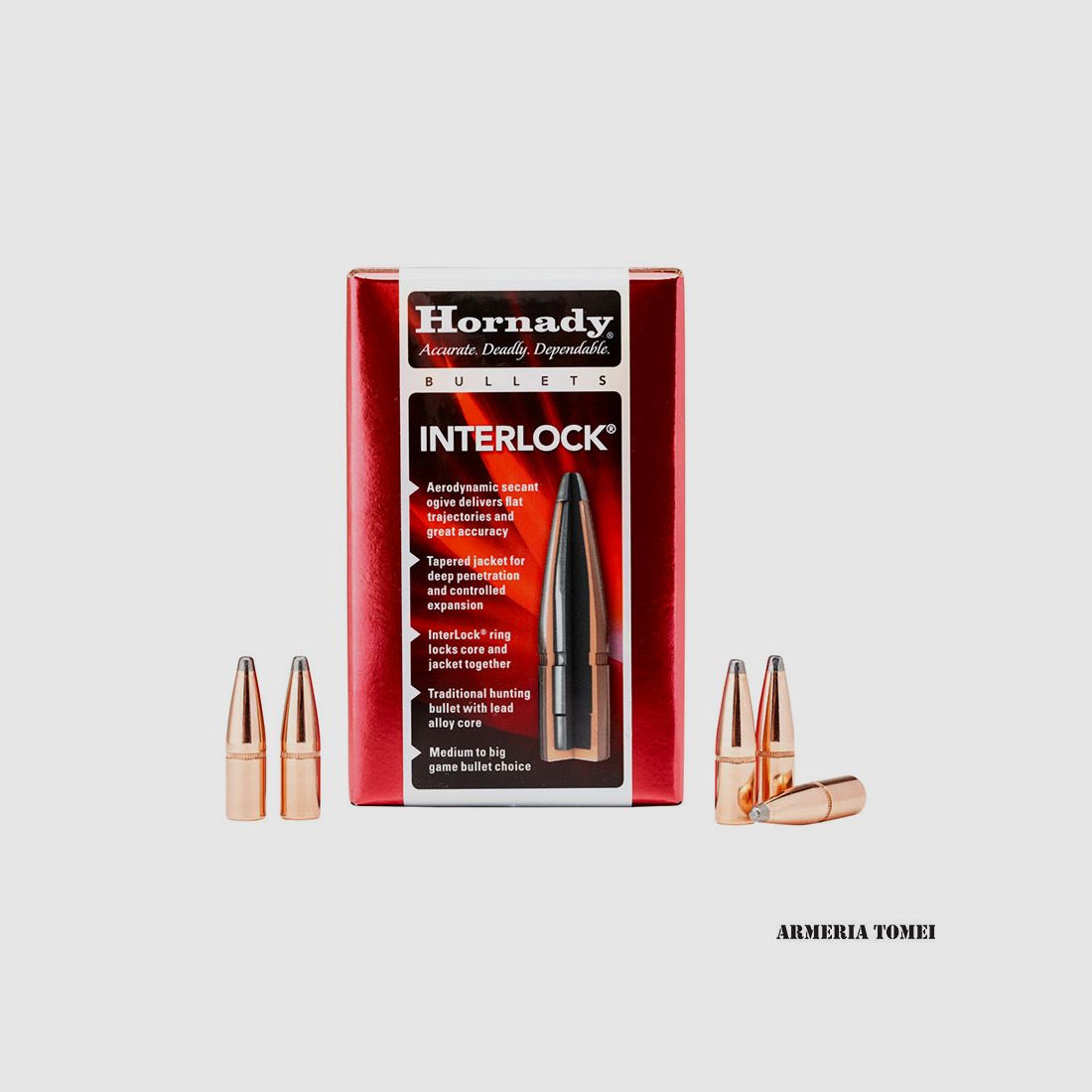 WIEDERLADUNGSGESCHOSSE – HORNADY – 7.62 Kal .310 123 gr SP – 3140 (100 STK)