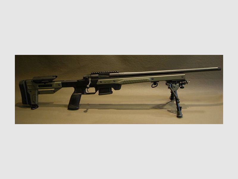 Precisión HOWA 1500 Cal .223Rem Francotirador Hecho a Medida MDT "ORYX" Culata de Aluminio Completo Negro-Verde