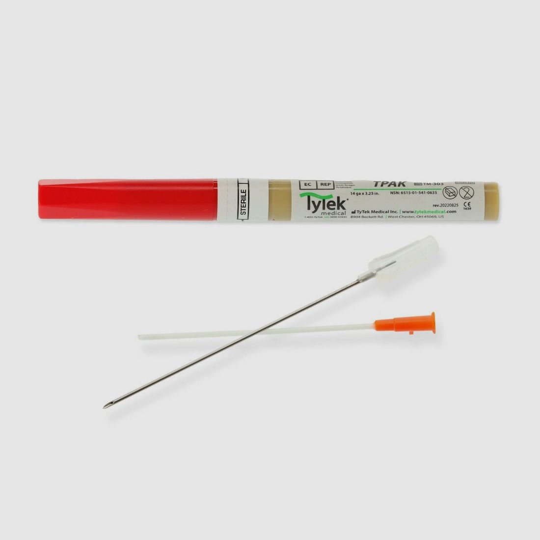 TyTek Medical Inc. TYT Medic. T-PAK Aiguille de décompression pour soulager le pneumothorax. Taille 14G, image 2 sur 5