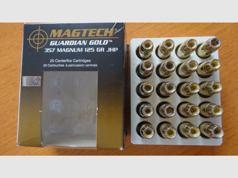 Magtech .357 MAGNUM FAUSTFEUERWAFFENPATRONEN "GUARDIAN GOLD"