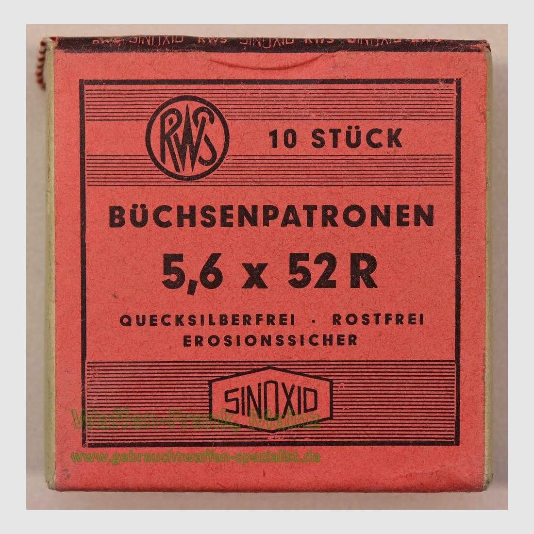 RWS (WZd.Fa.Rottweil) Büchsenpatronen 5,6x52R