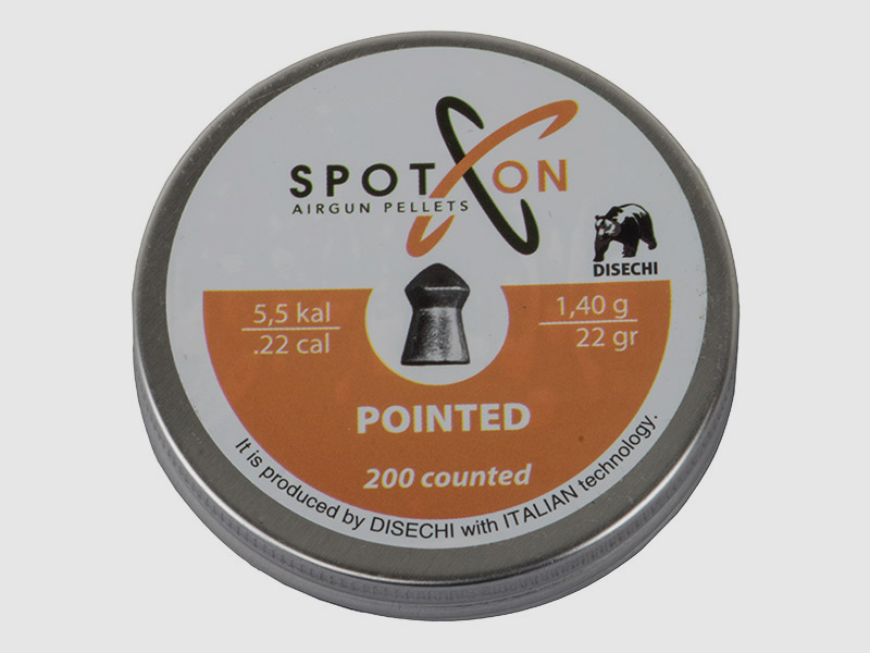 Spitzkopf Diabolos Spoton Pointed Kaliber 5,5 mm 1,4 g glatt 200 StĂĽck