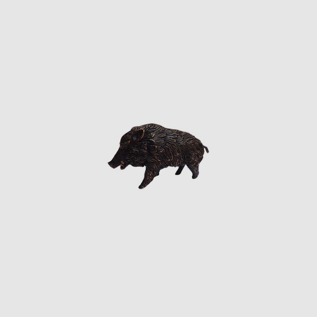 Lovergreen große Bronzestatue Motiv Wildschwein ohne Sockel klein
