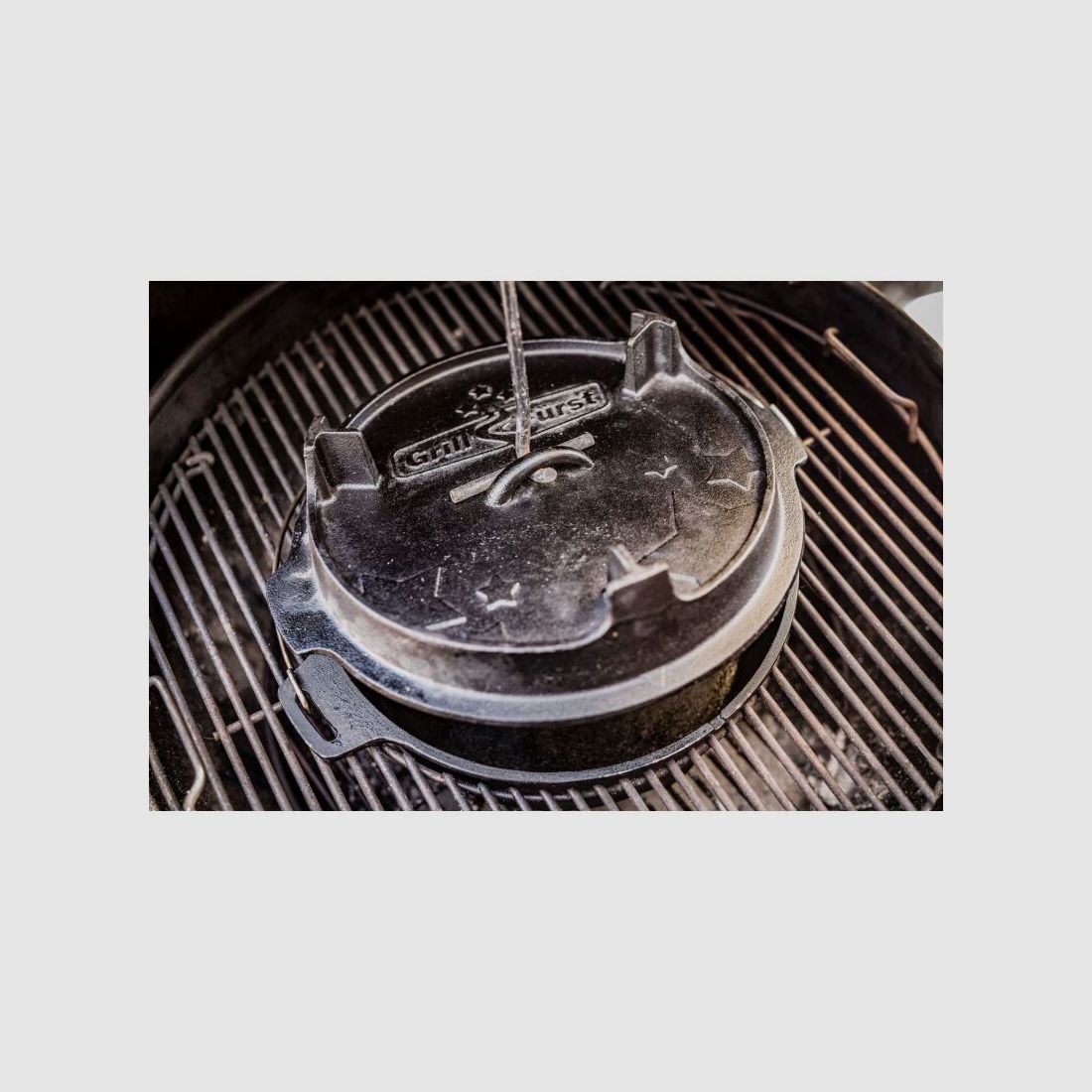 Grillfürst Deckelheber und Schürrhaken 35cm