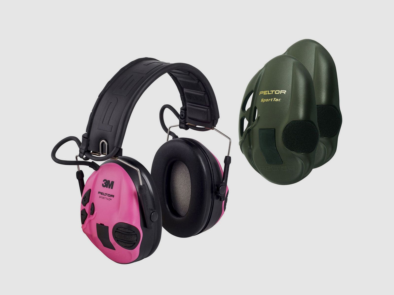 3M Peltor Gehörschutz SportTac – pink/grün, Bild 3 von 3