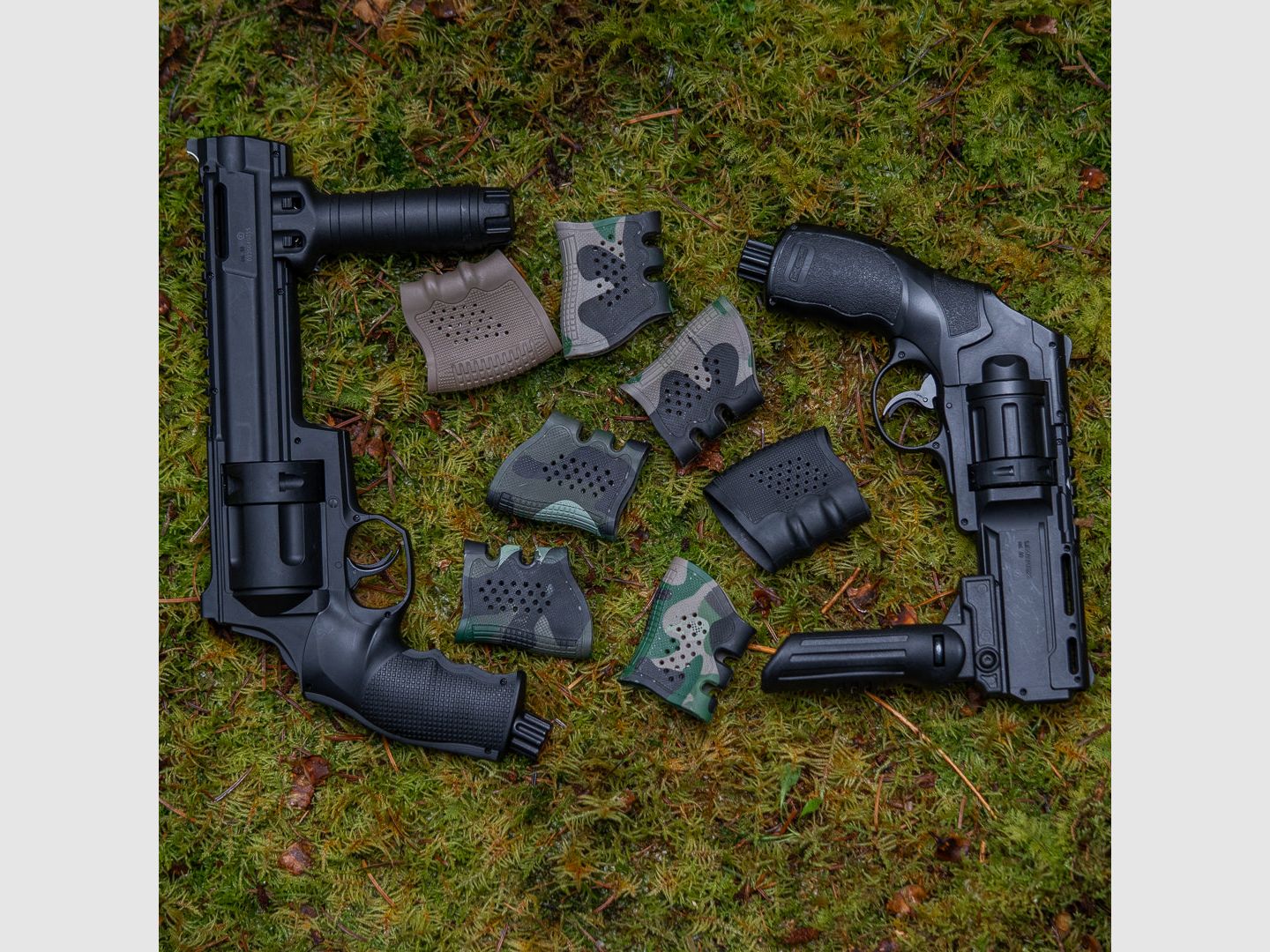 MANIGLIA | Antiscivolo Alta Resistenza Stretchy | Maniglia Frontale | diversi Stili | Marcatori T4E | Paintball | RAM | Airsoft