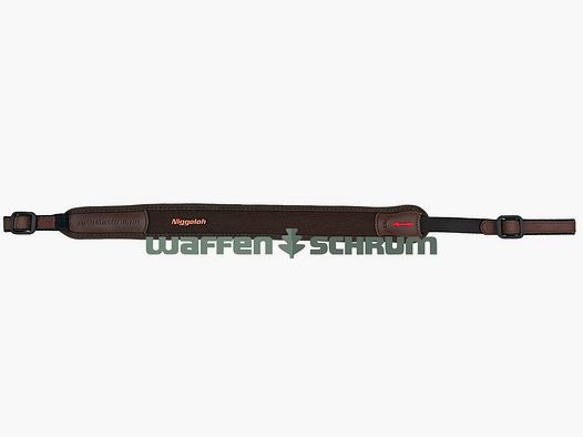 Niggeloh Rifle Sling Automatic Light Neoprene - Leather - Brown