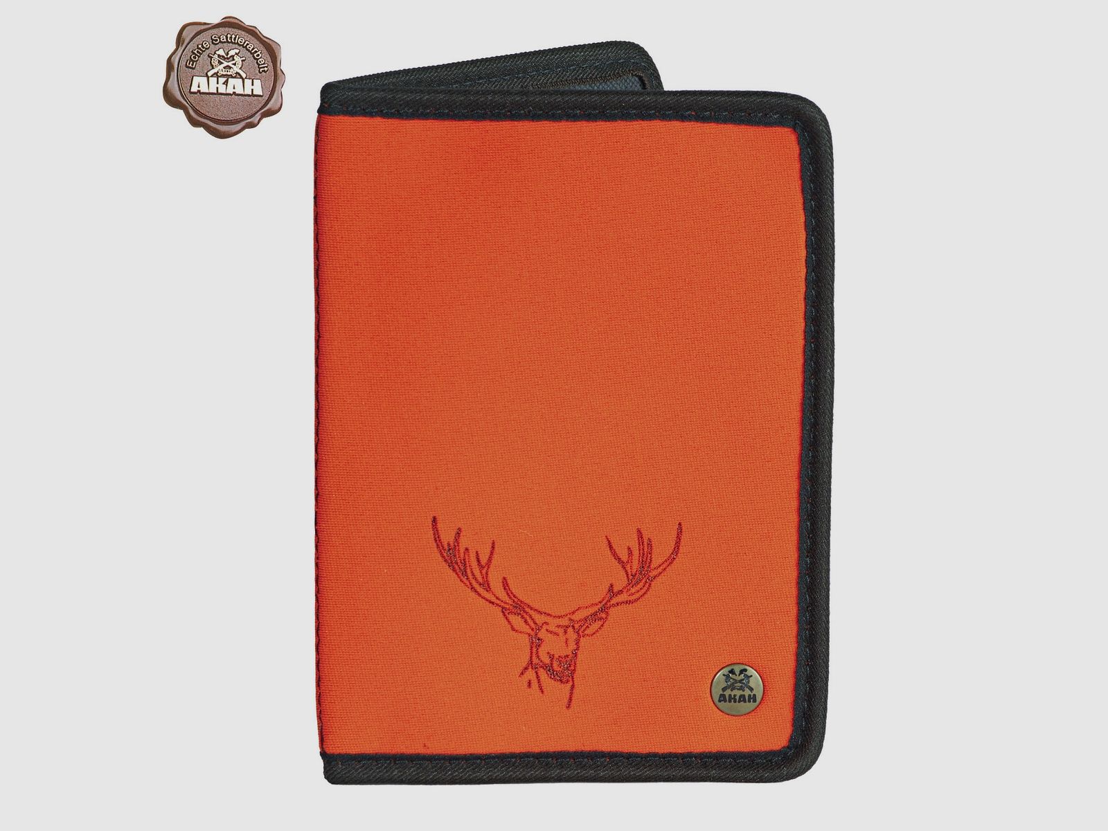 AKAH Jagdscheinetui Neopren orange 16x12cm