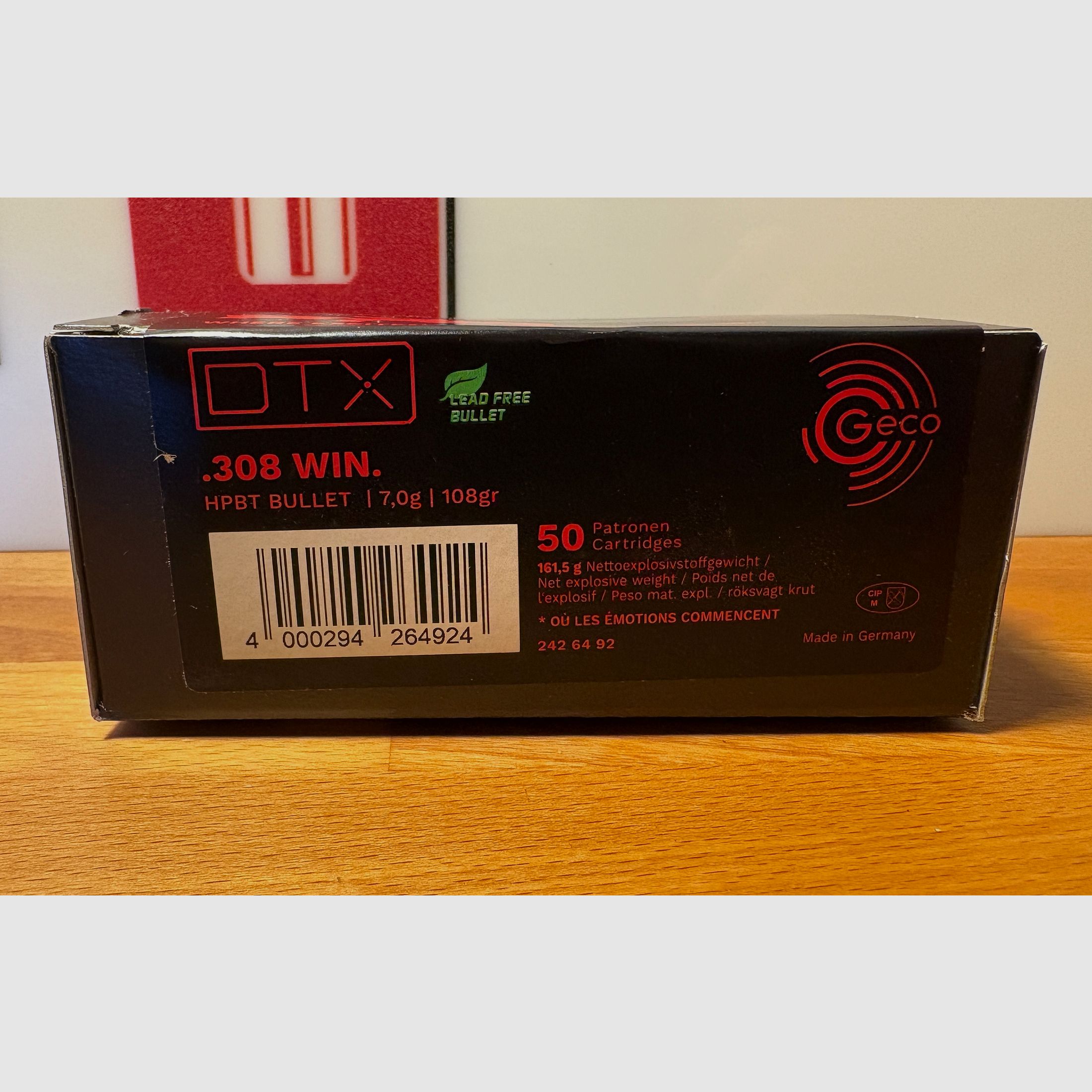 Geco .308 Win. DTX sin plomo 7,0g/108grs. ¡Descuento por cantidad!