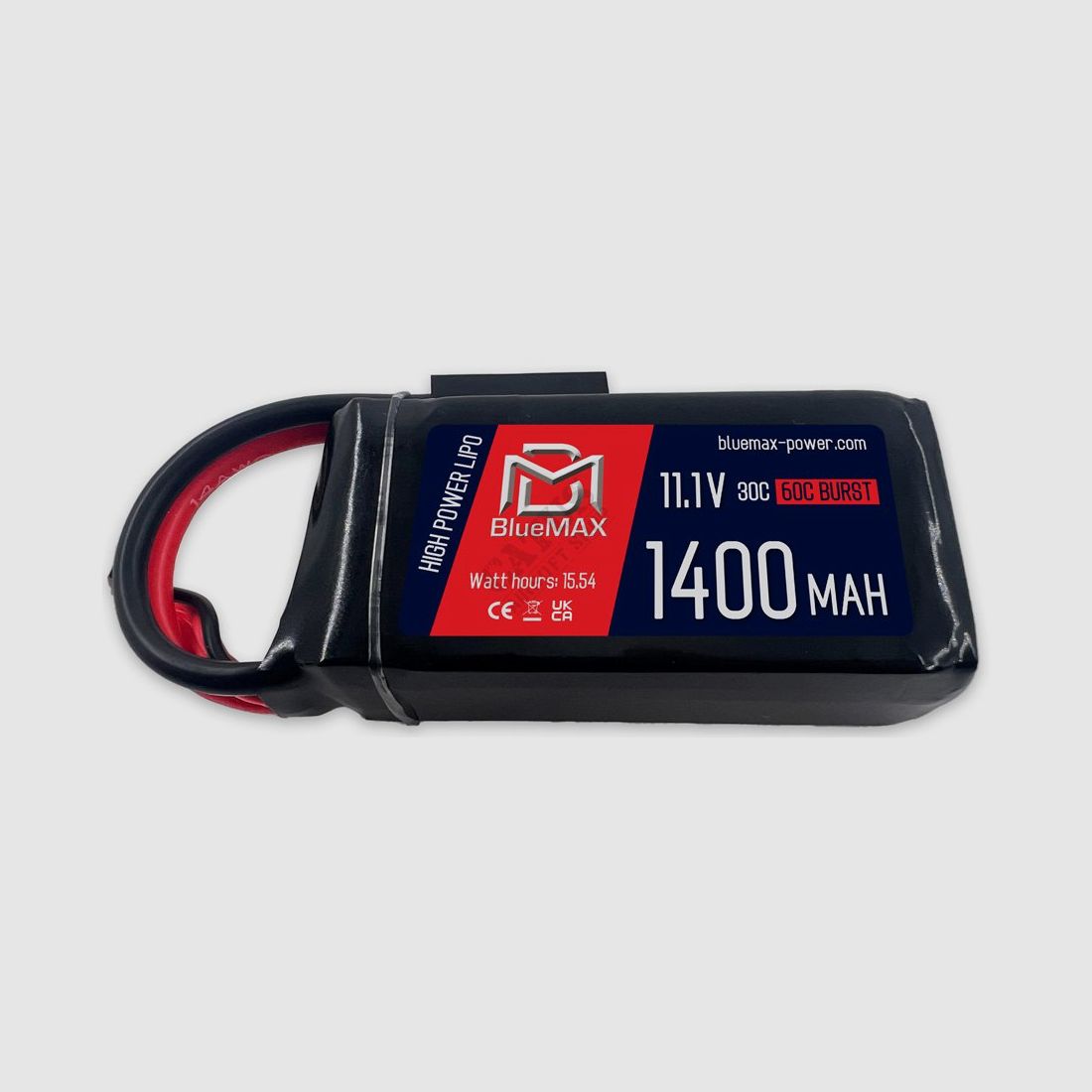 Airsoft LiPo Akku 11.1V 1400mAh, 30C einteilig - Mini Tamiya | BlueMax