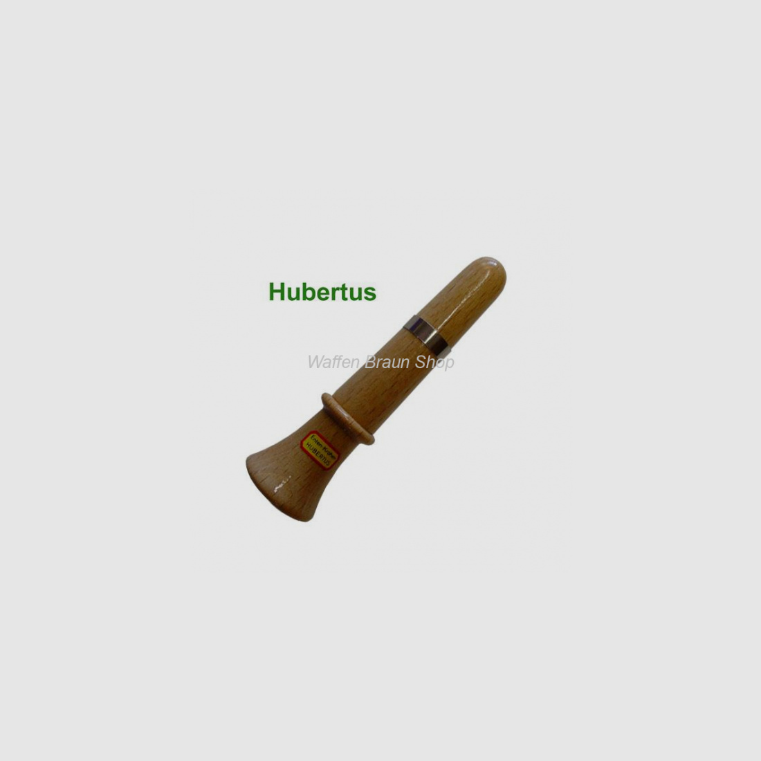 HUBERTUS Enten- und Krähenlocker mit Schallbecher. Aus polierten Holz. 10 cm lang
