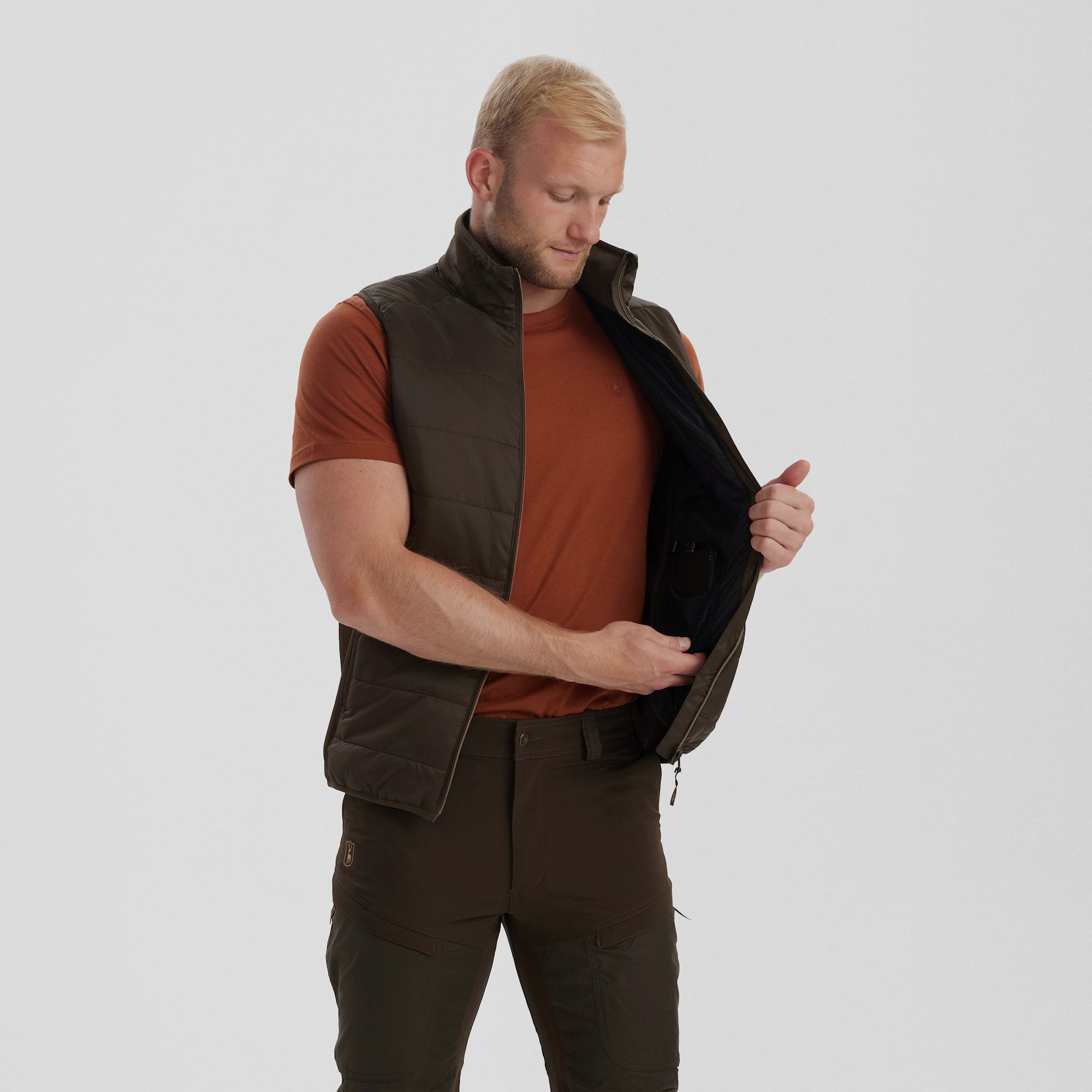 Deerhunter Heat Padded Waistcoat Wood XL