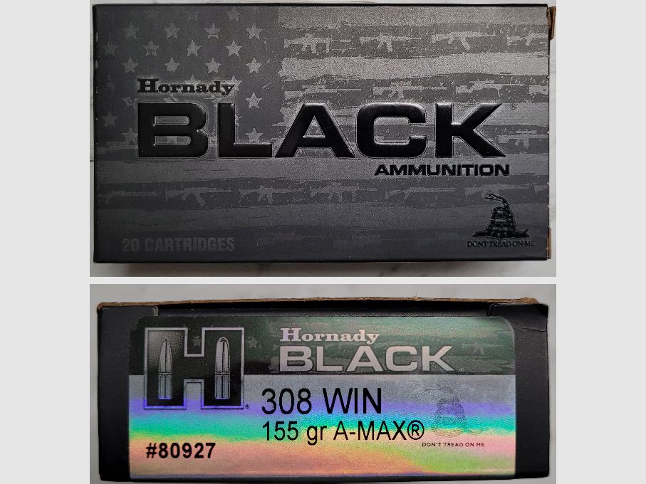 Hornady Black A-Max 155gr 308