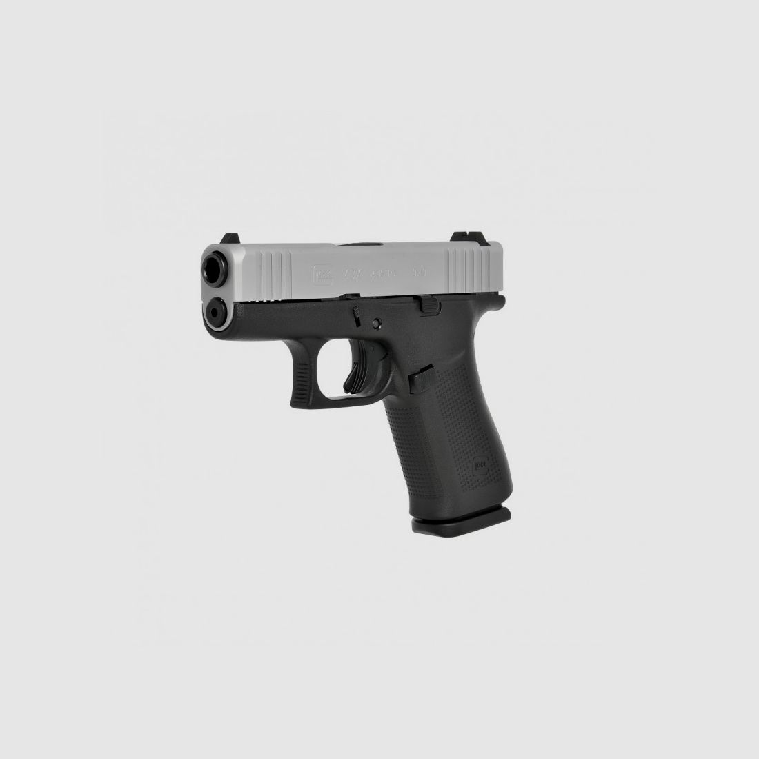 Pistole Glock 43 X Silberner Schlitten FS, Bild 2 von 3